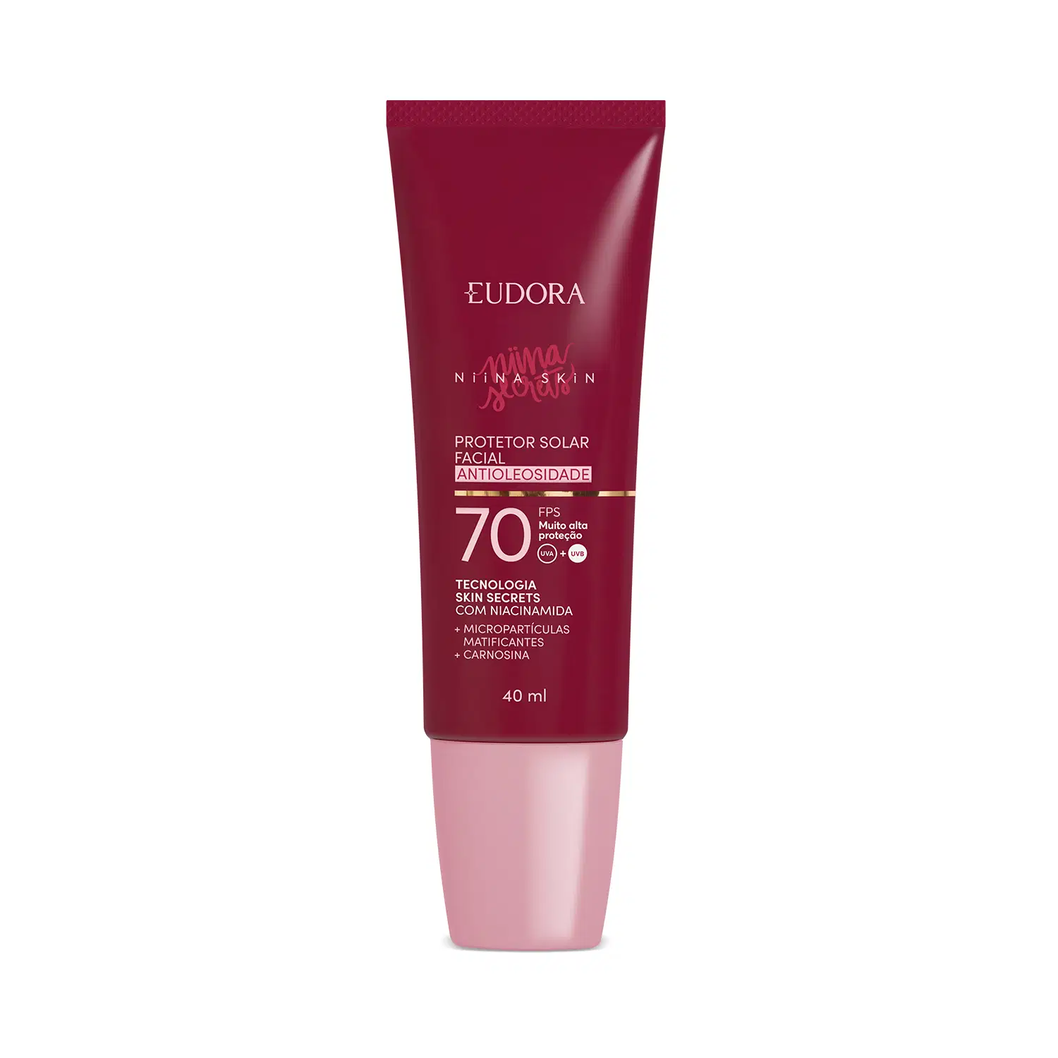 Protetor Solar Facial Antioleosidade Fps 70 Niina Skin 40Ml