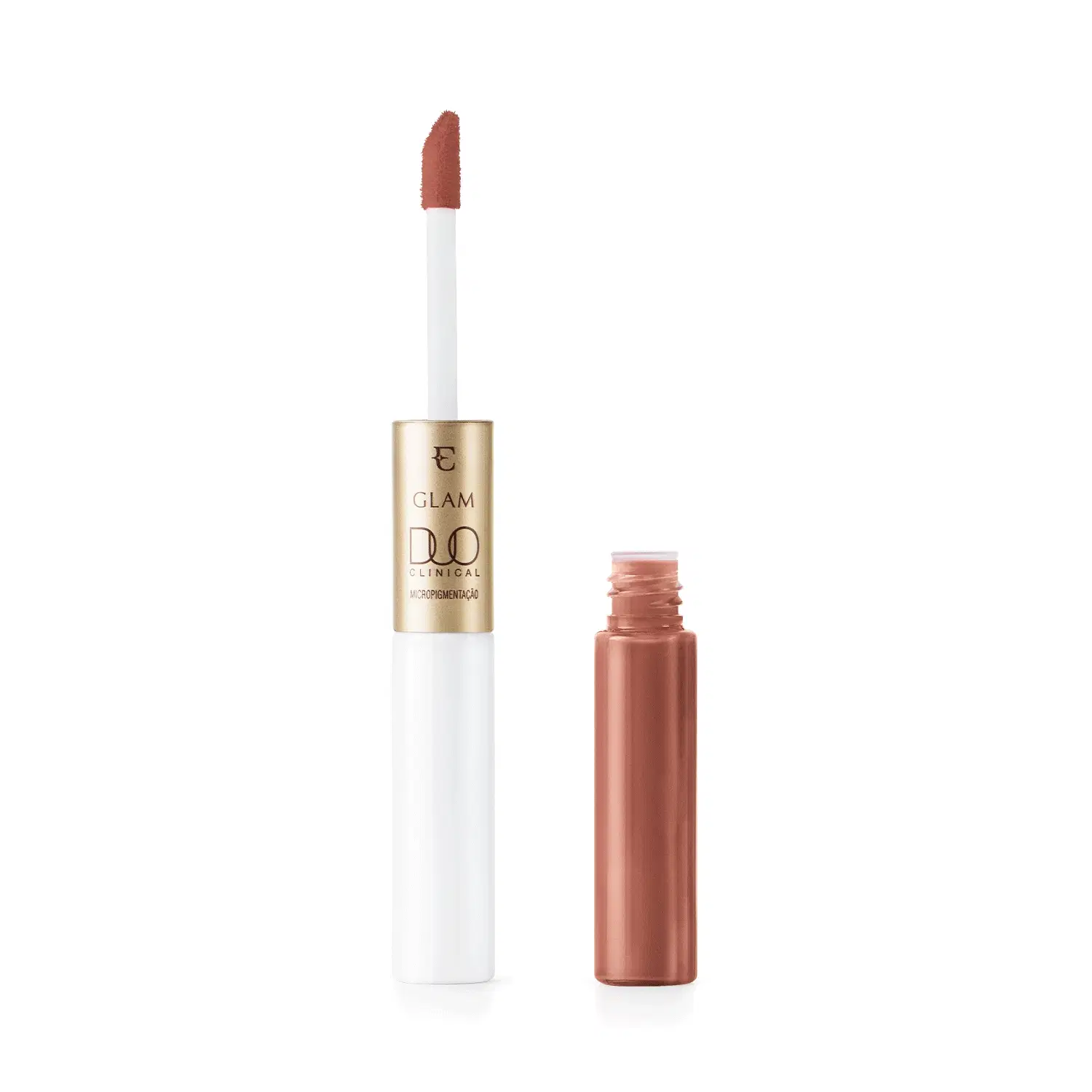 Batom Líquido Mascavo Irresistível Eudora Glam Duo Clinical Micropigmentação 3,5G