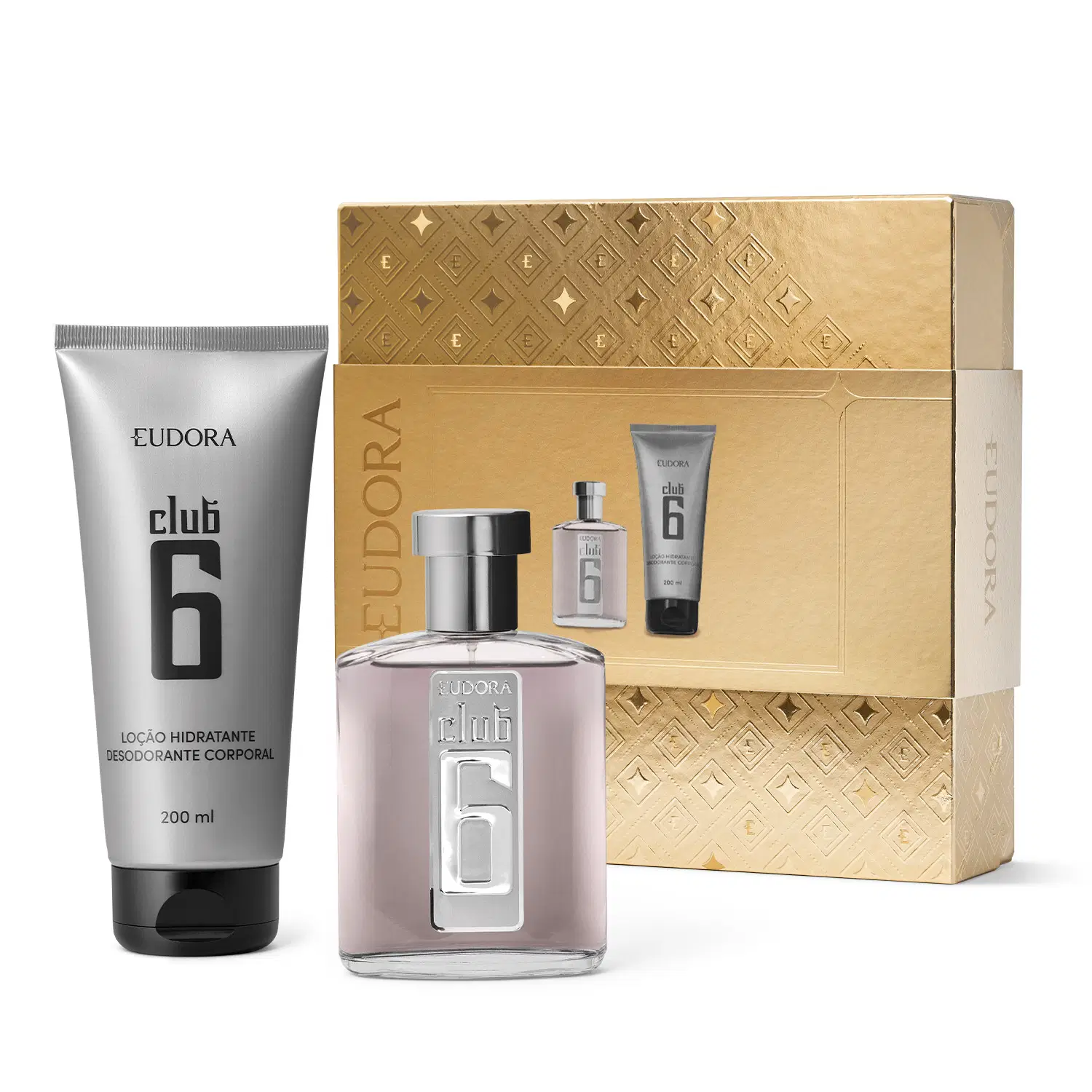 Kit Presente Club 6: Desodorante Colônia 95Ml + Loção Hidratante Desodorante Corporal 200Ml