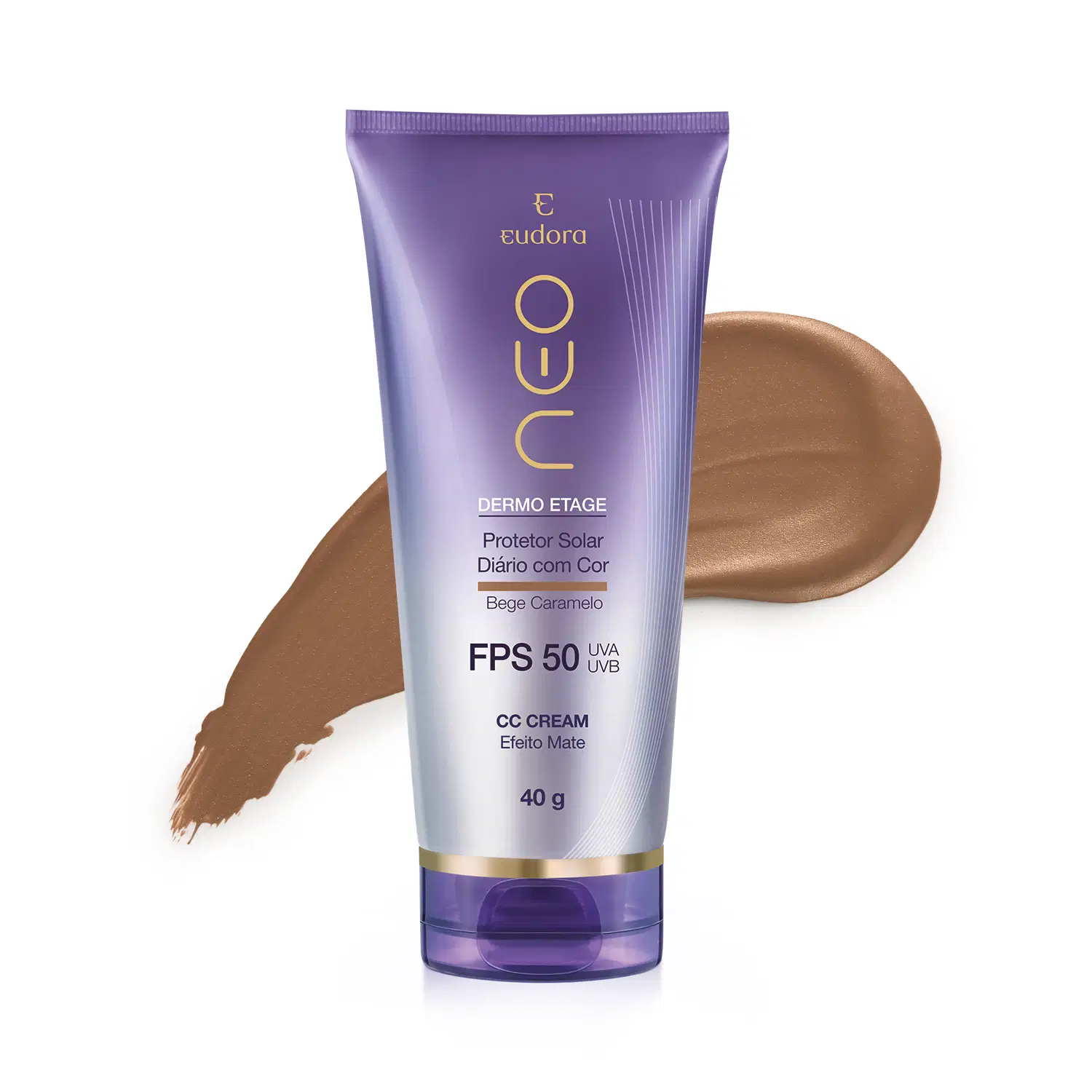 Cc Cream Protetor Solar Fps50 Bege Caramelo 40G