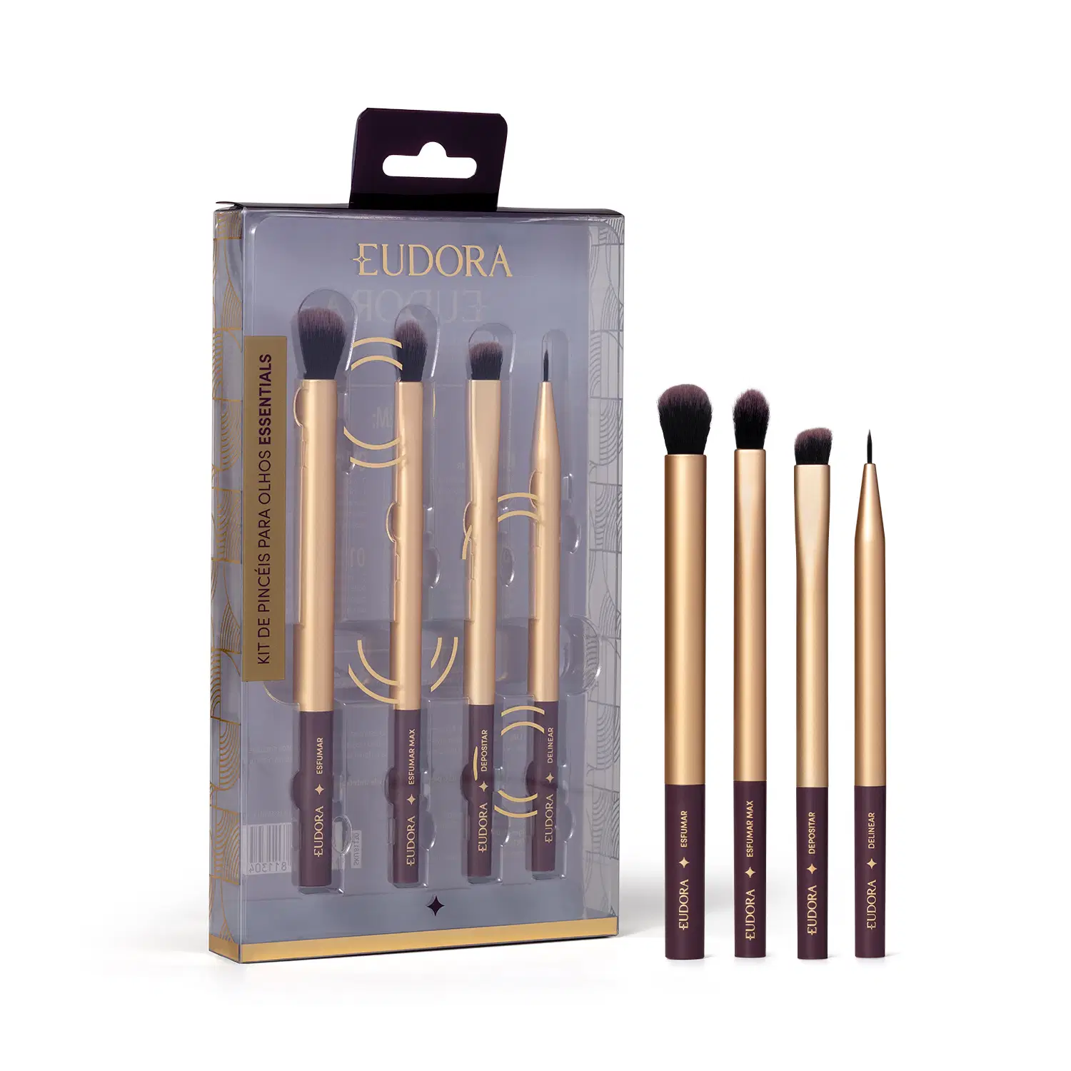 Kit De Pincéis Para Olhos Essentials