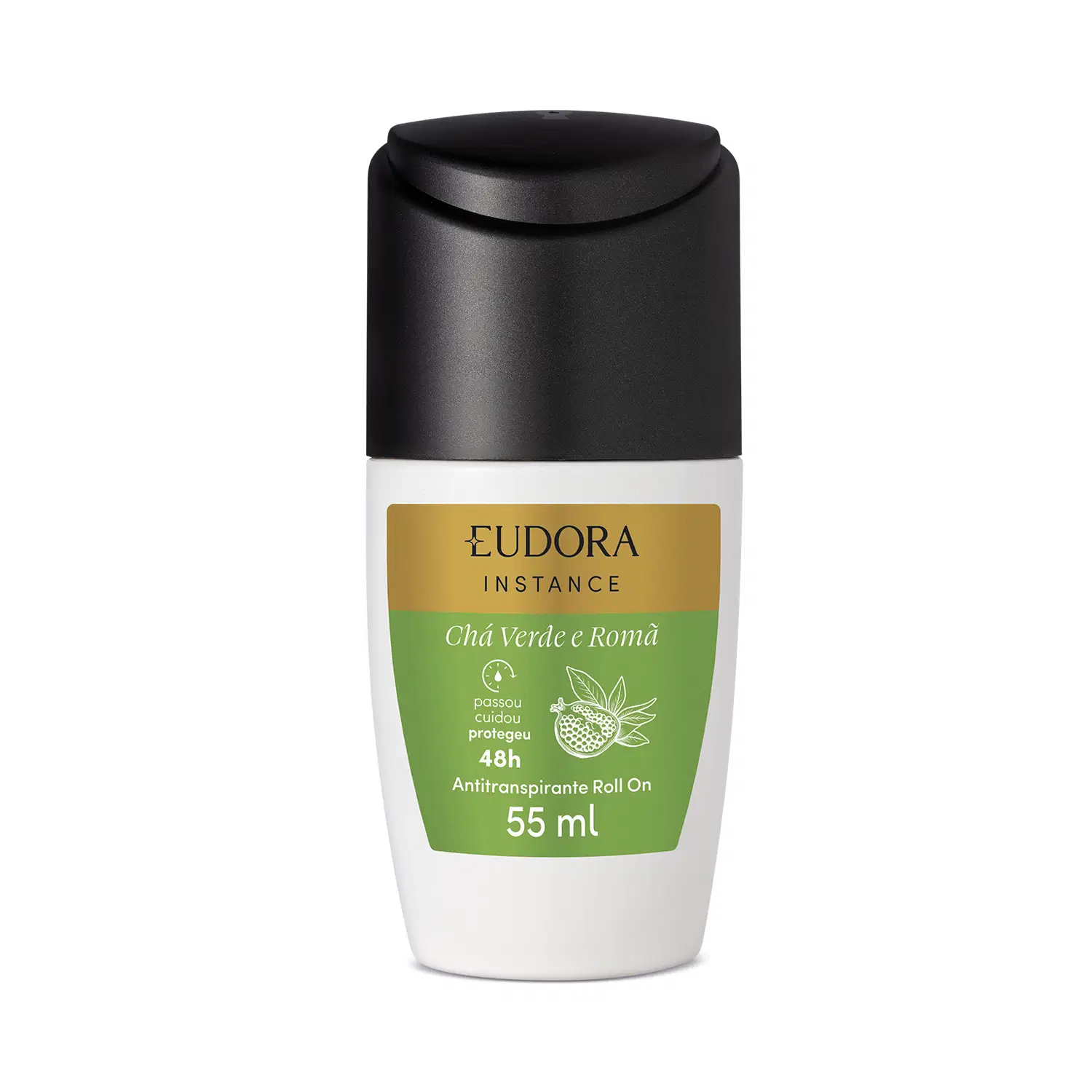 Eudora Instance Desodorante Antitranspirante Roll-On Chá Verde E Romã 55Ml