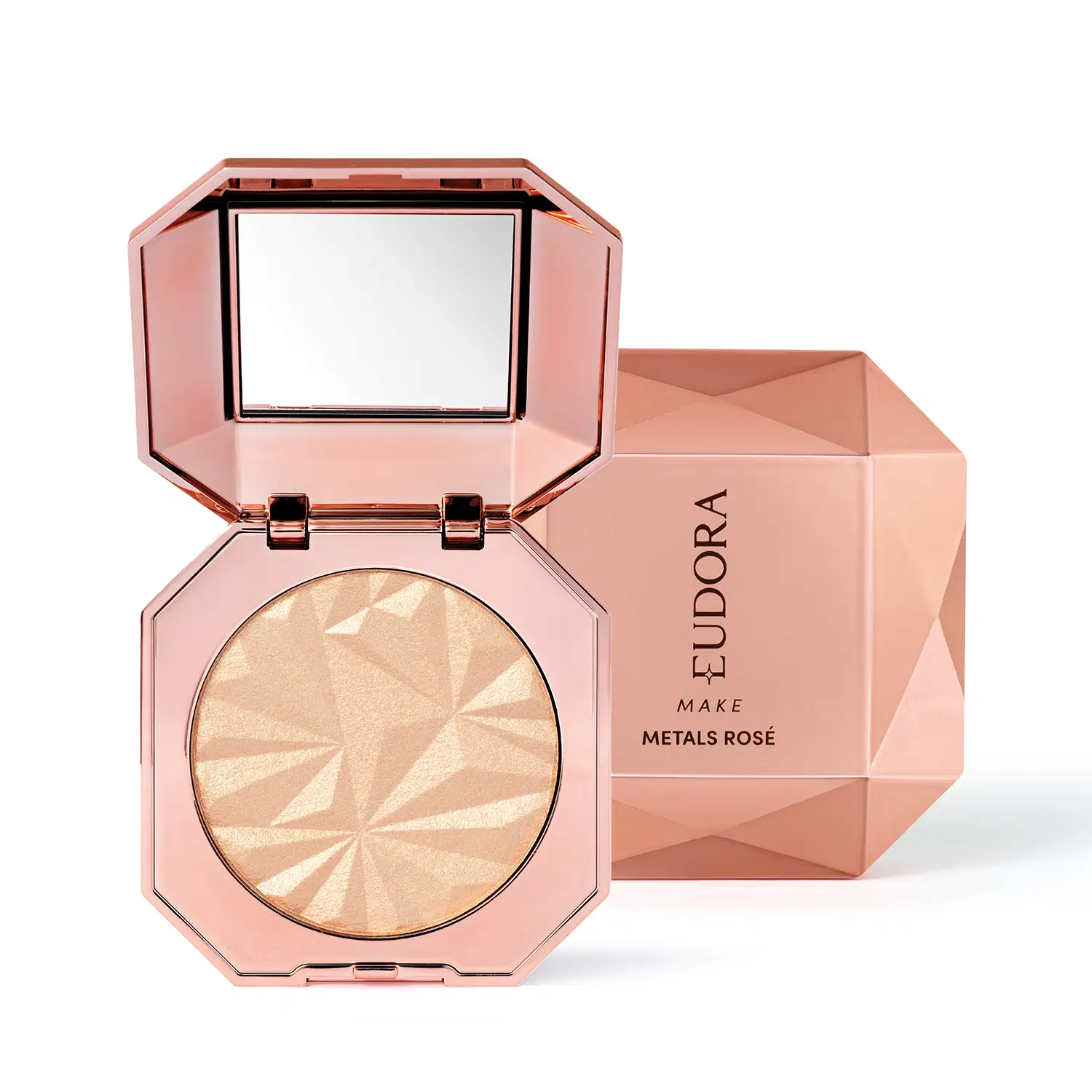 Iluminador Compacto Metals Rosé Eudora Make 5G
