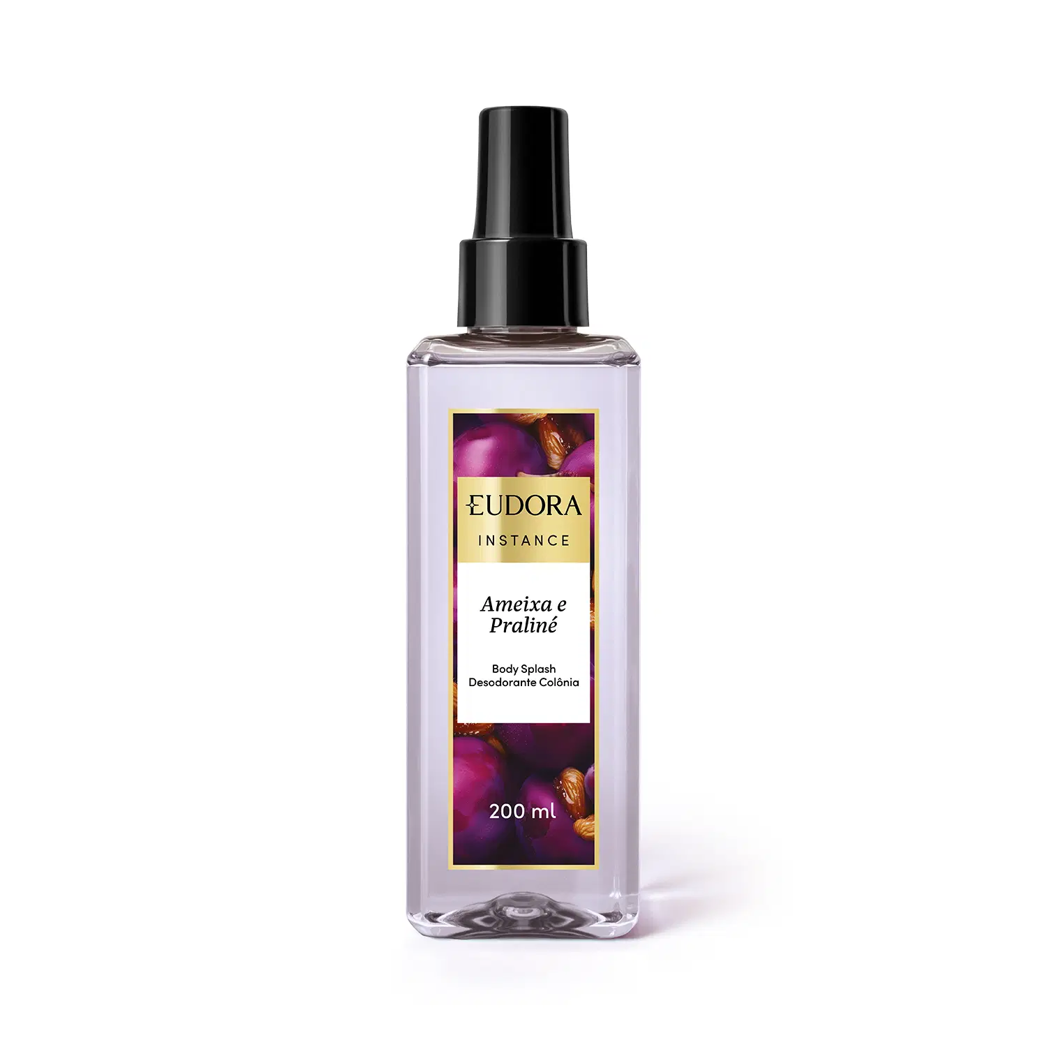 Eudora Instance Ameixa E Praliné - Body Splash Desodorante Colônia 200Ml