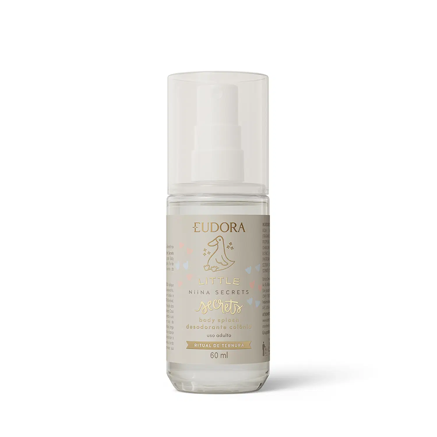 Body Splash Desodorante Colônia Mamãe Little Secrets Niina Secrets 60Ml