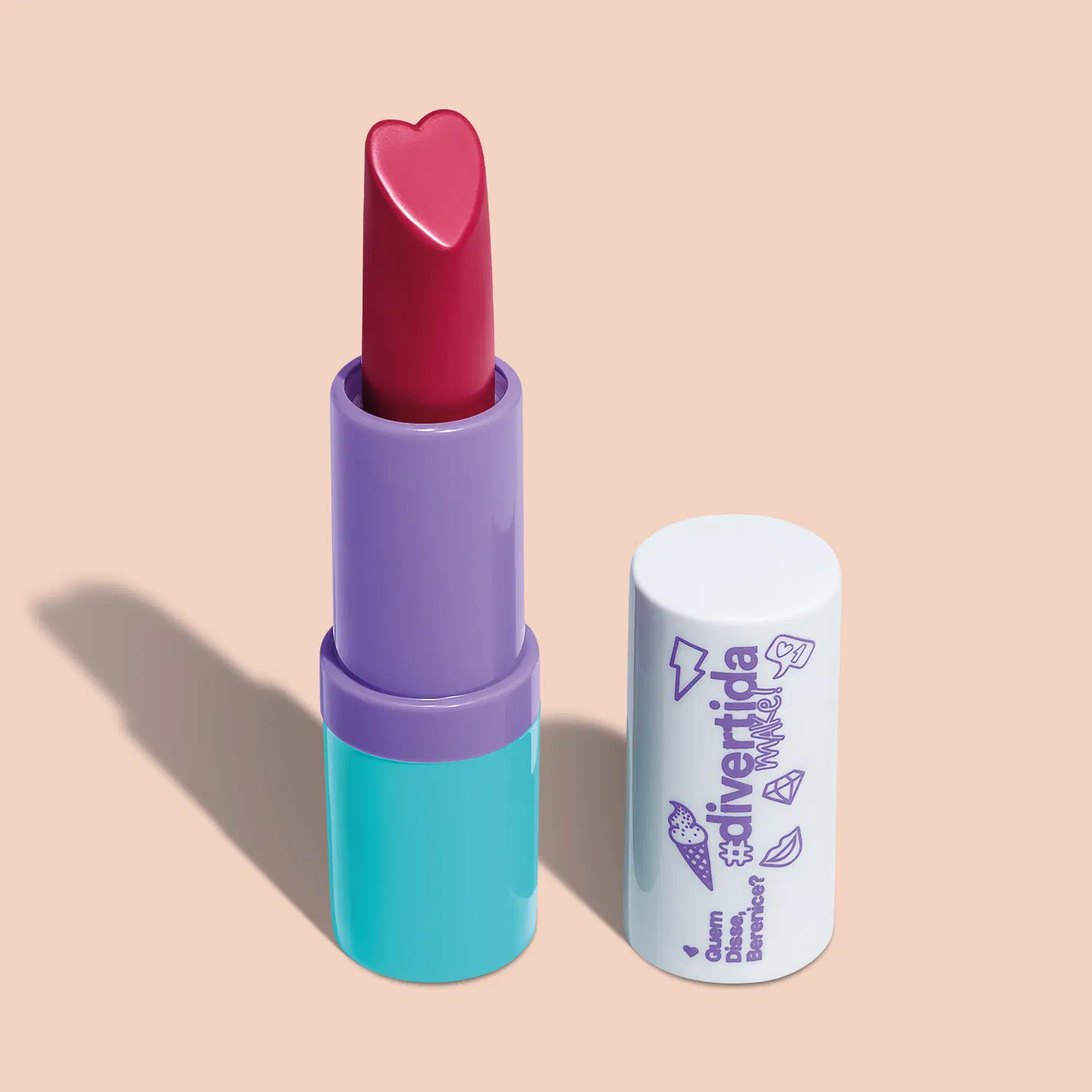 Batom Cremoso Rosa Radiante Quem Disse, Berenice? Divertida Make! 3,5G