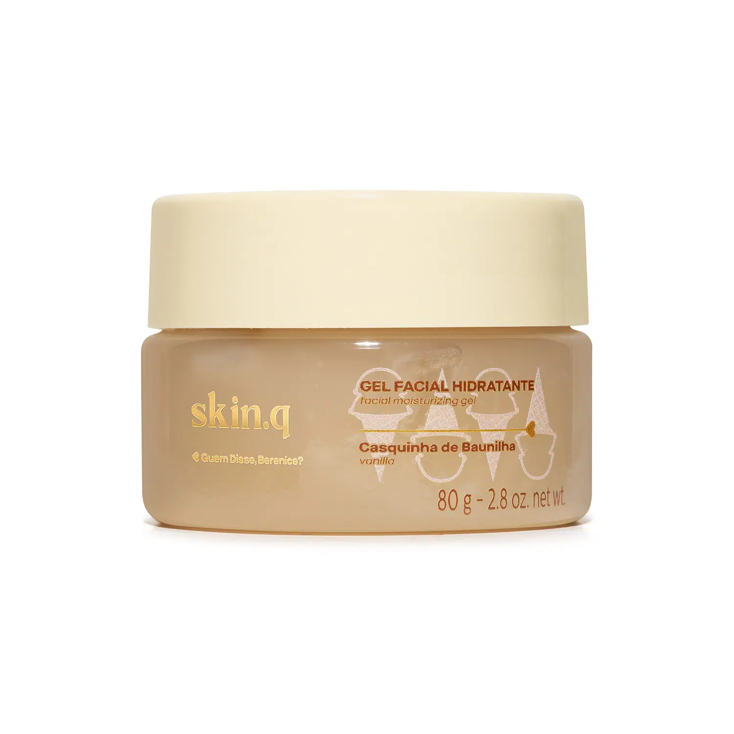 Gel Facial Hidratante Skin.Q Casquinha De Baunilha 80G