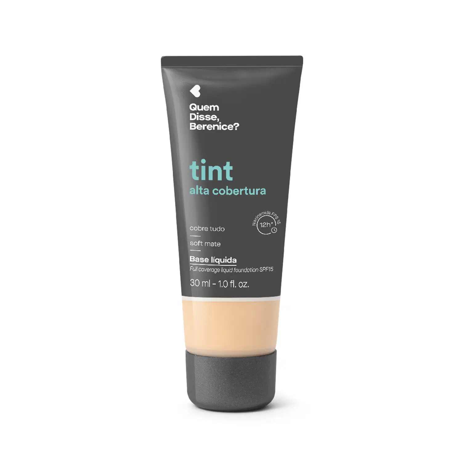 Quem Disse, Berenice? Base Líquida Tint Alta Cobertura 130Q 30Ml