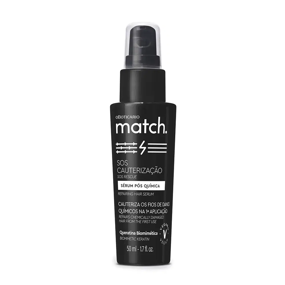 Sérum Capilar Pós-Química Match Sos Cauterização 50Ml