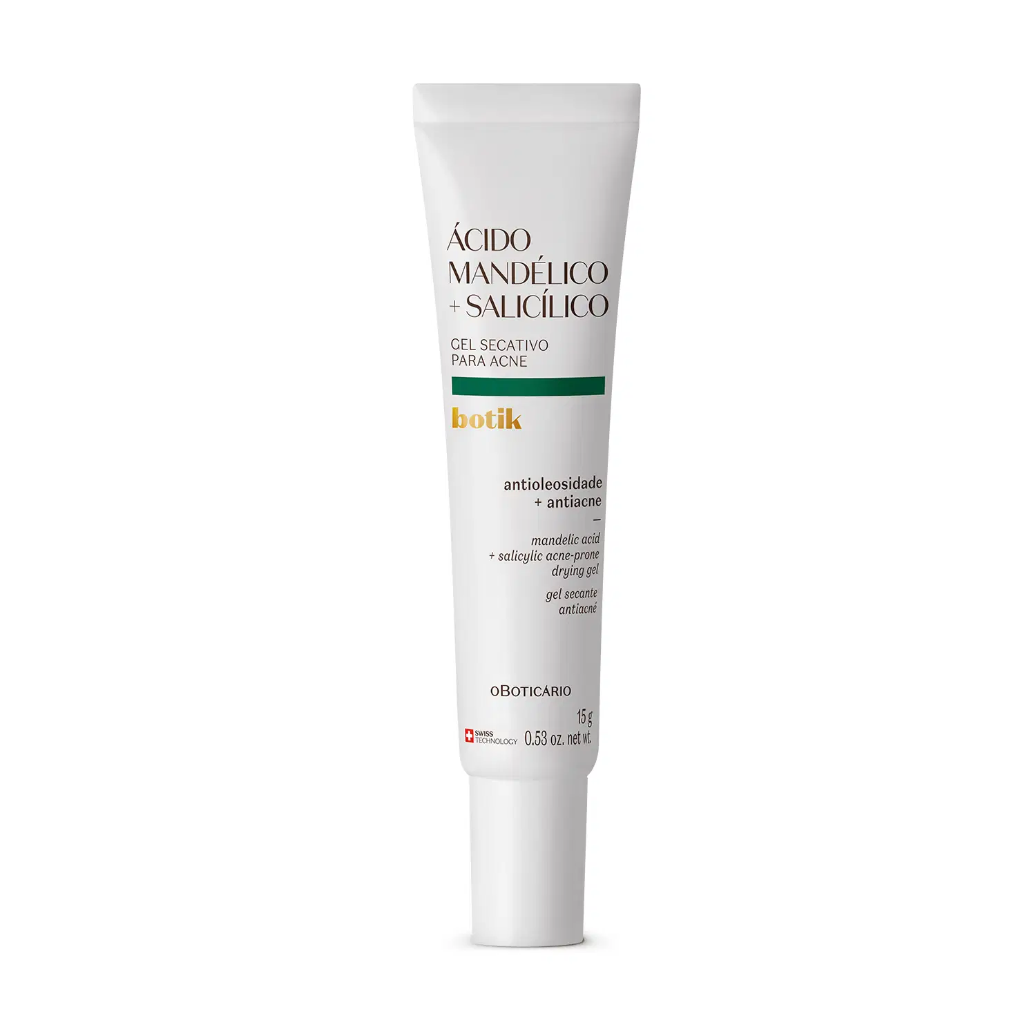 Gel Secativo Para Acne Ácido Mandélico + Salicílico Botik 15G