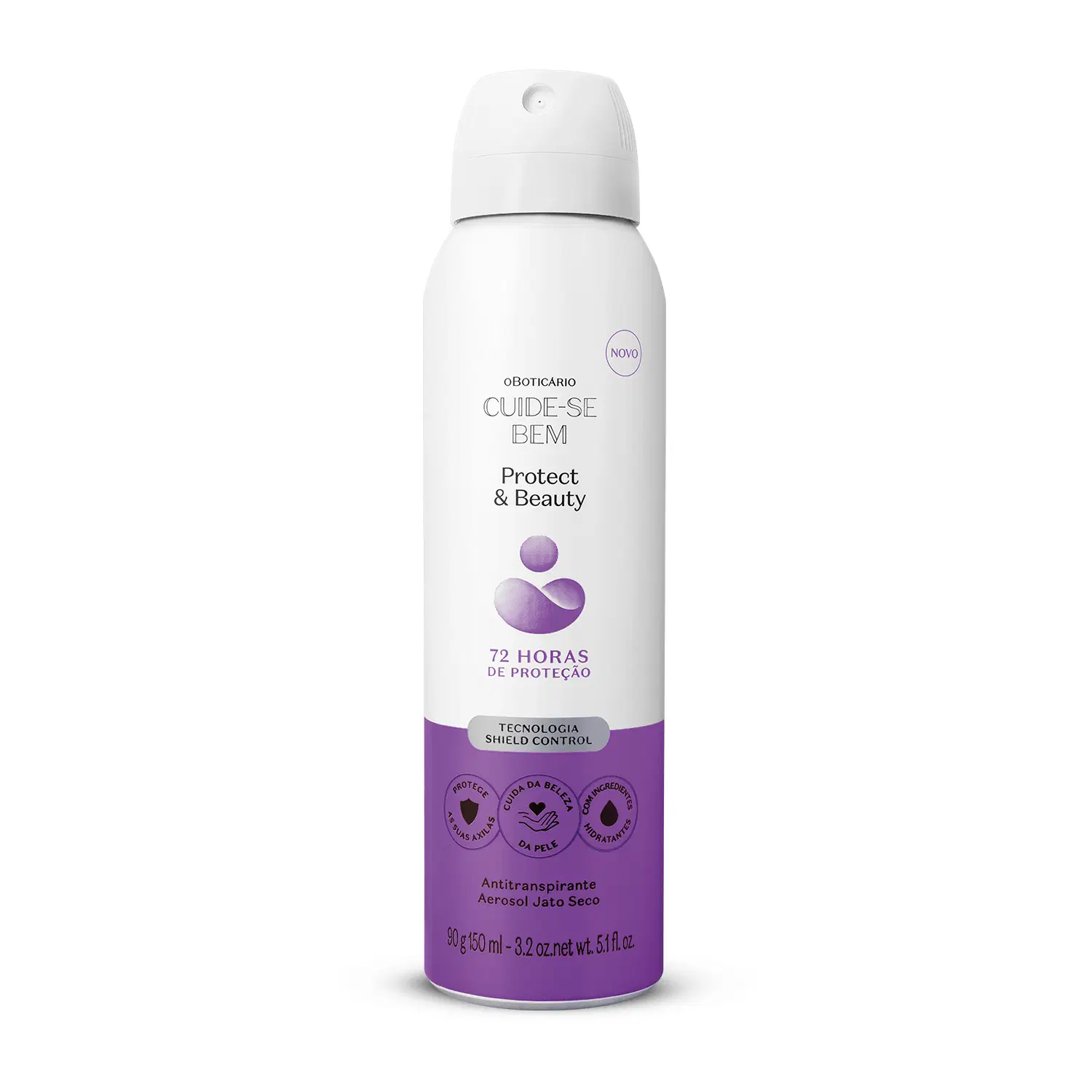 Desodorante Antitranspirante Aerosol Cuide-Se Bem Protect And Care 90G/150Ml