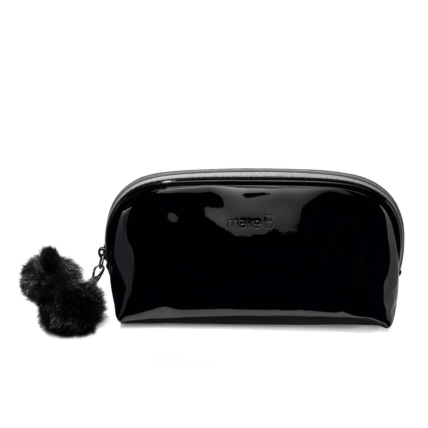 Nécessaire Preto Com Pompom Make B.