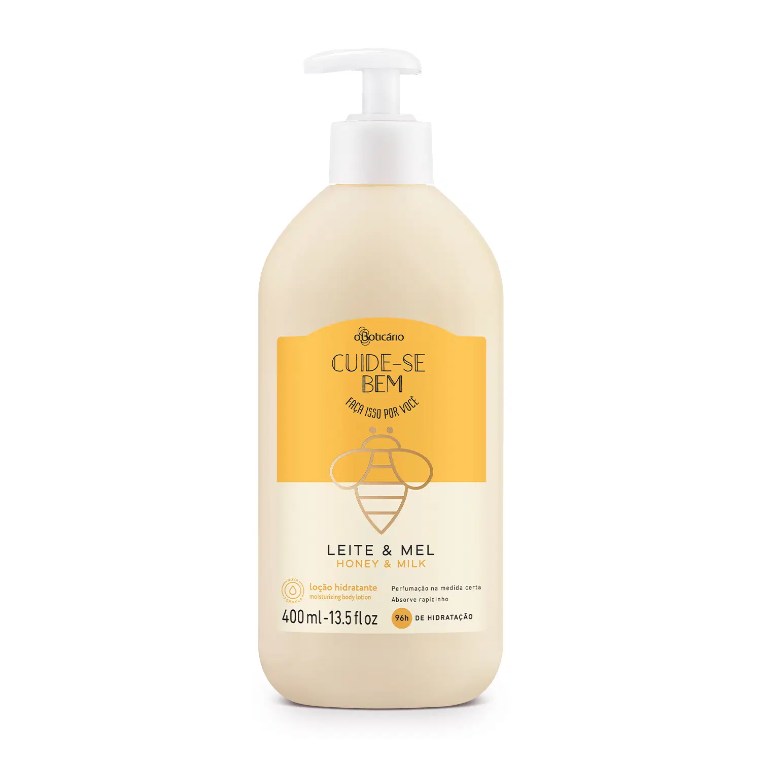 Loção Hidratante Desodorante Corporal Cuide-Se Bem Leite E Mel 400Ml