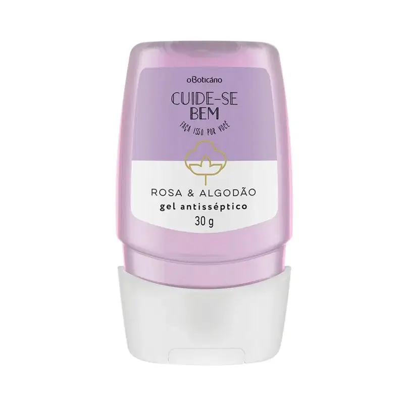 Álcool Em Gel Cuide-Se Bem Rosa E Algodão 30G