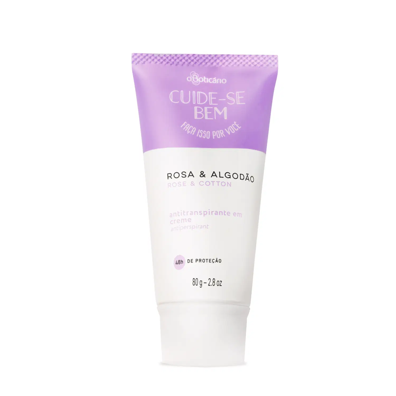 Antitranspirante Em Creme Cuide-Se Bem Rosa E Algodão 80G