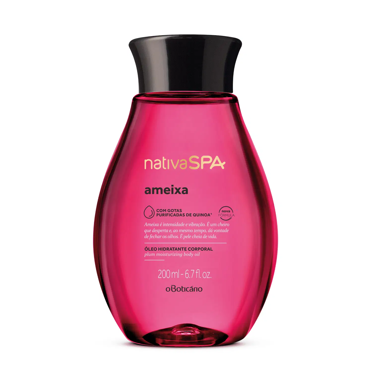 Óleo Hidratante Desodorante Corporal Nativa Spa Ameixa 200Ml