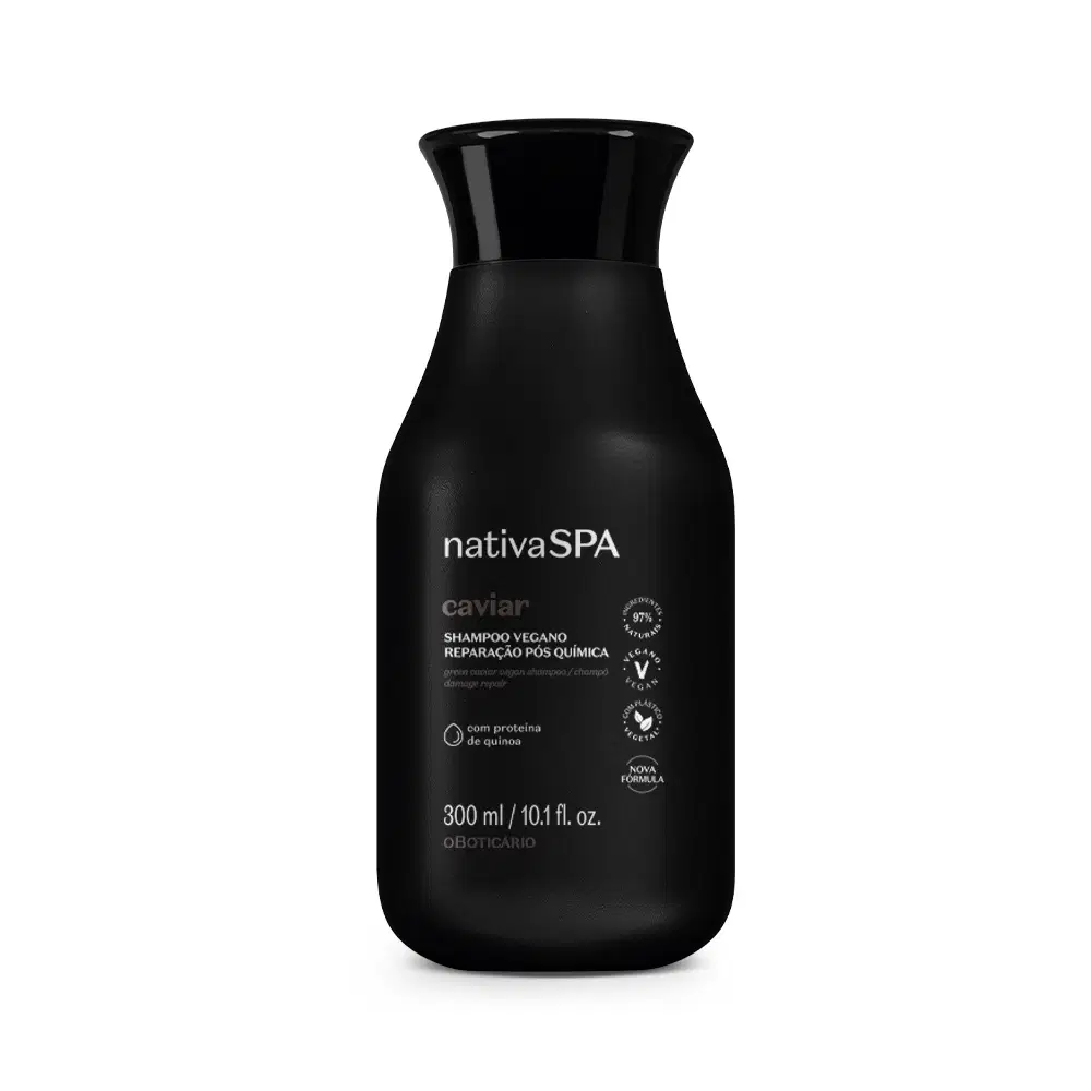 Shampoo Nativa Spa Caviar Reparação Pós Química 300Ml