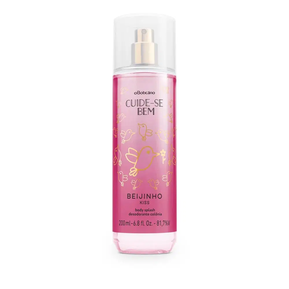Body Splash Desodorante Colônia Cuide-Se Bem Beijinho 200Ml