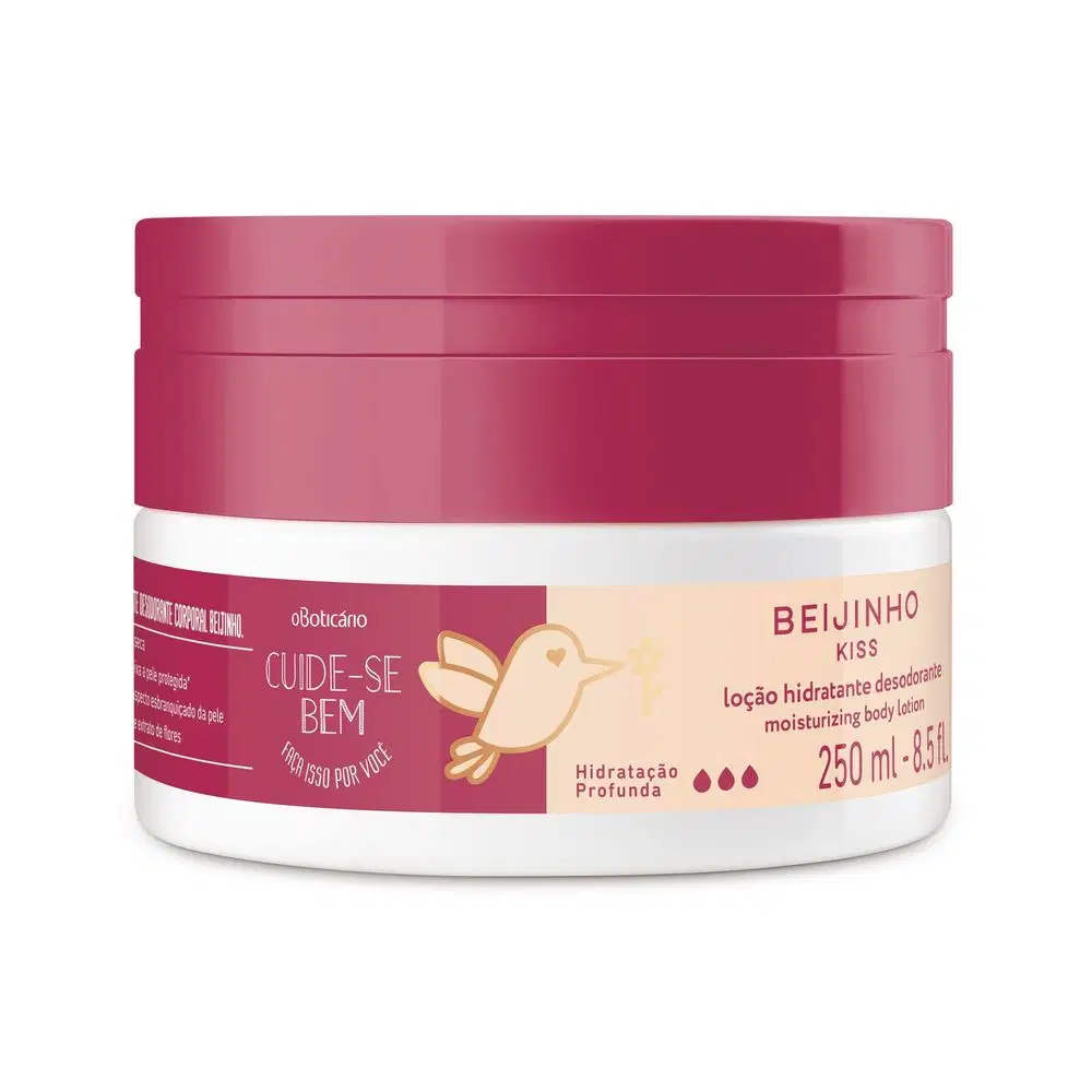 Loção Desodorante Hidratante Corporal Cuide-Se Bem Beijinho 250Ml