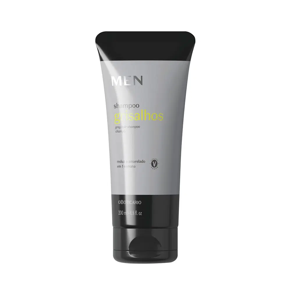 Shampoo Para Cabelos Grisalhos Men 200Ml