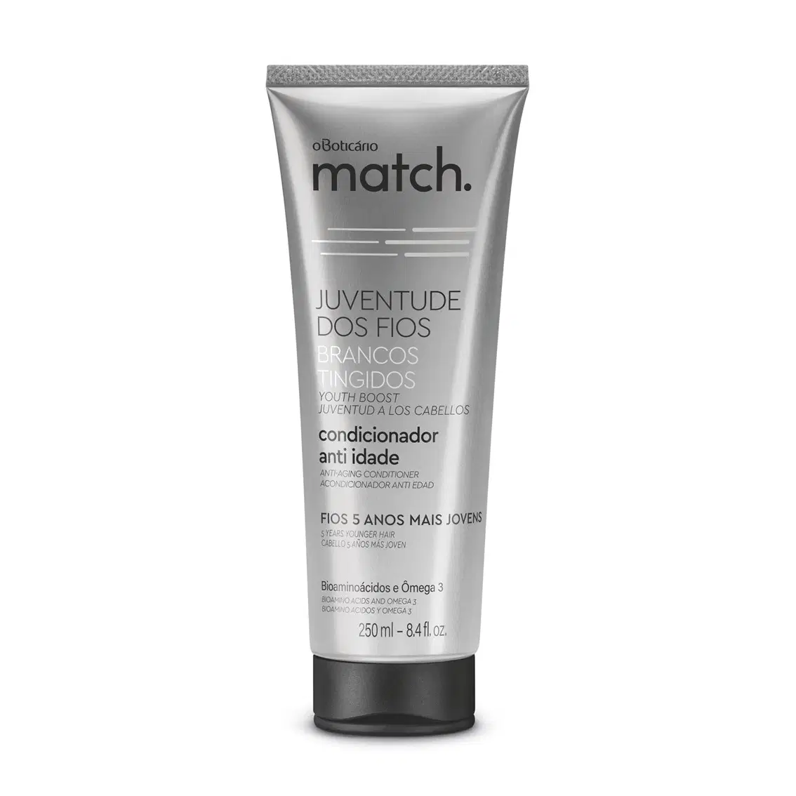 Condicionador Anti-Idade Match Juventude Dos Fios Brancos Tingidos 250Ml