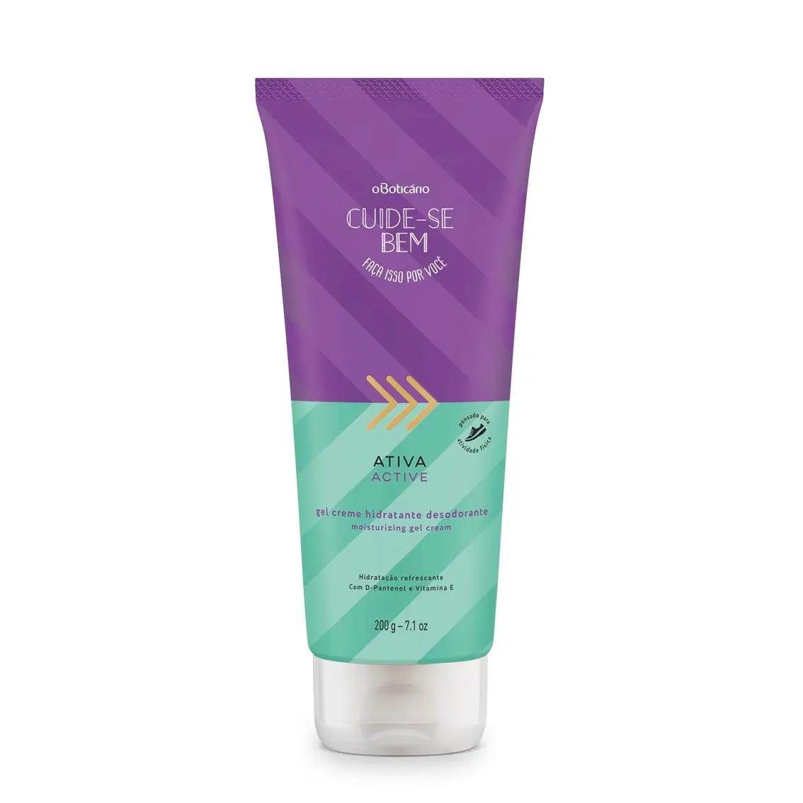 Gel Creme Desodorante Hidratante Corporal Cuide-Se Bem Ativa 200G