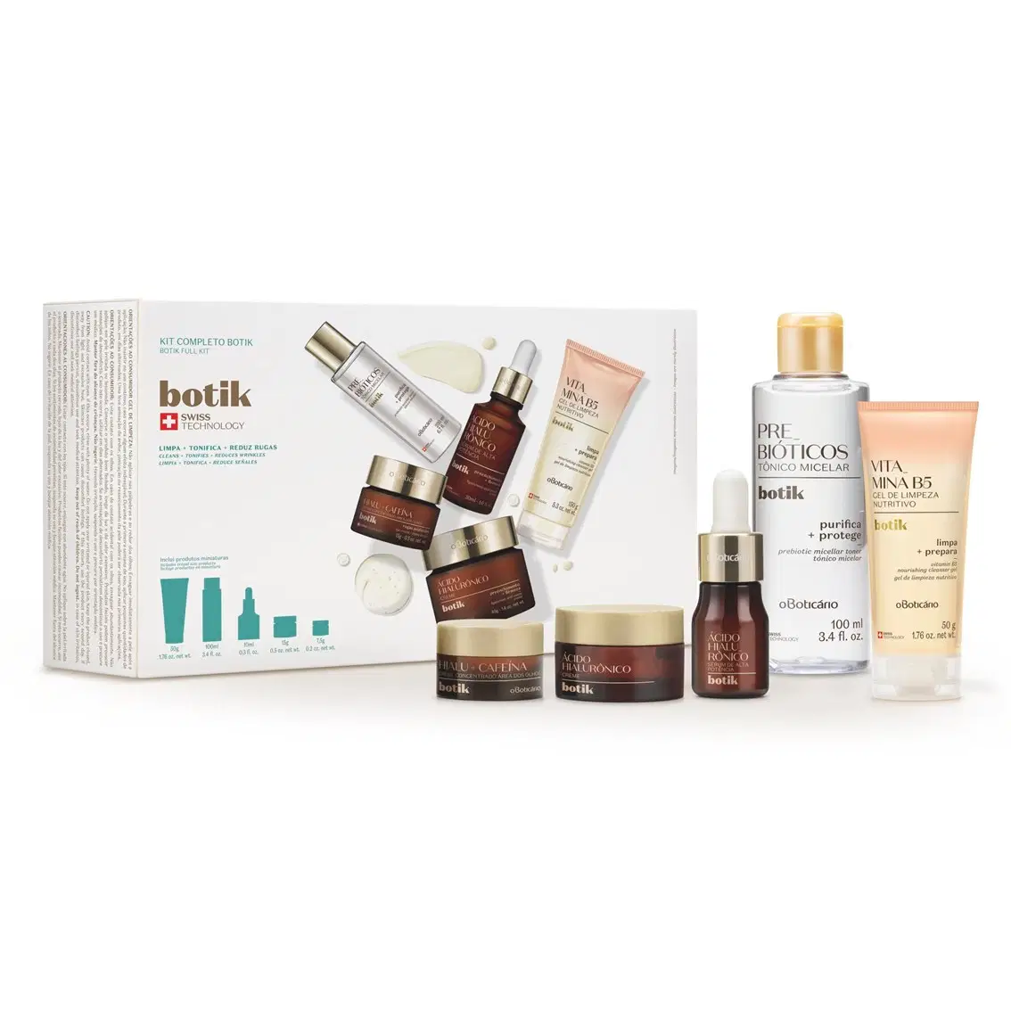 Kit Botik Linha Facial Completa (5 Itens)