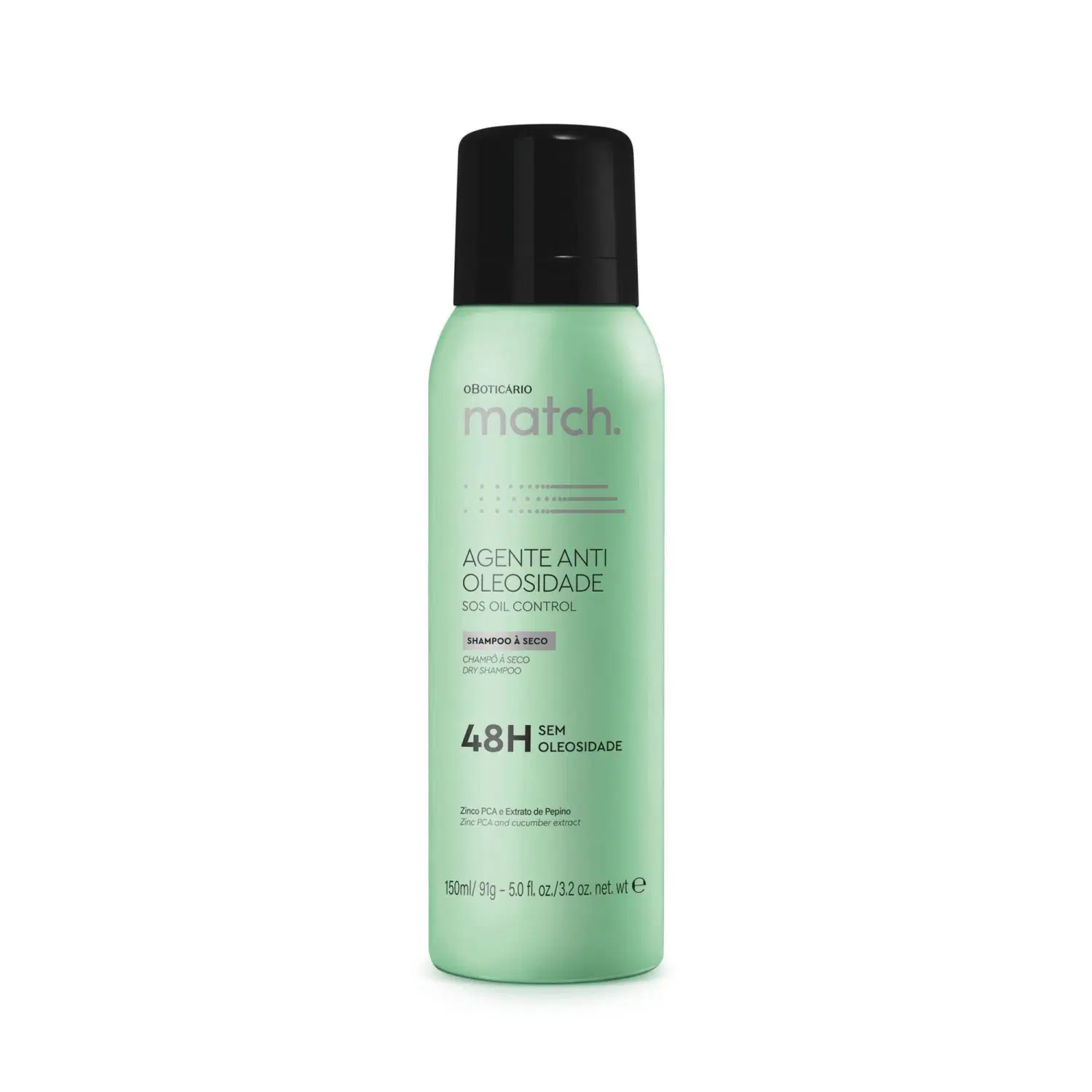 Shampoo À Seco Match Agente Antioleosidade 150Ml