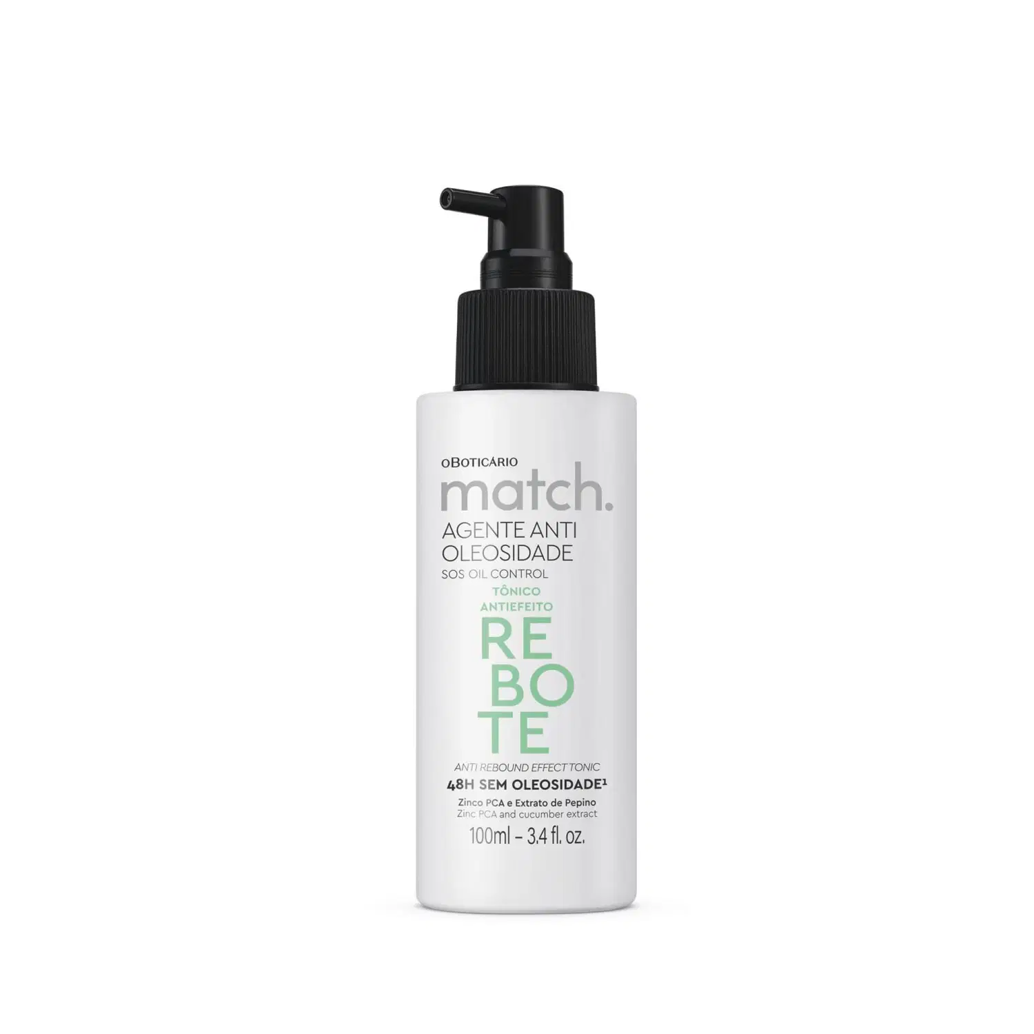 Tônico Capilar Antiefeito Rebote Match Agente Antioleosidade 100Ml