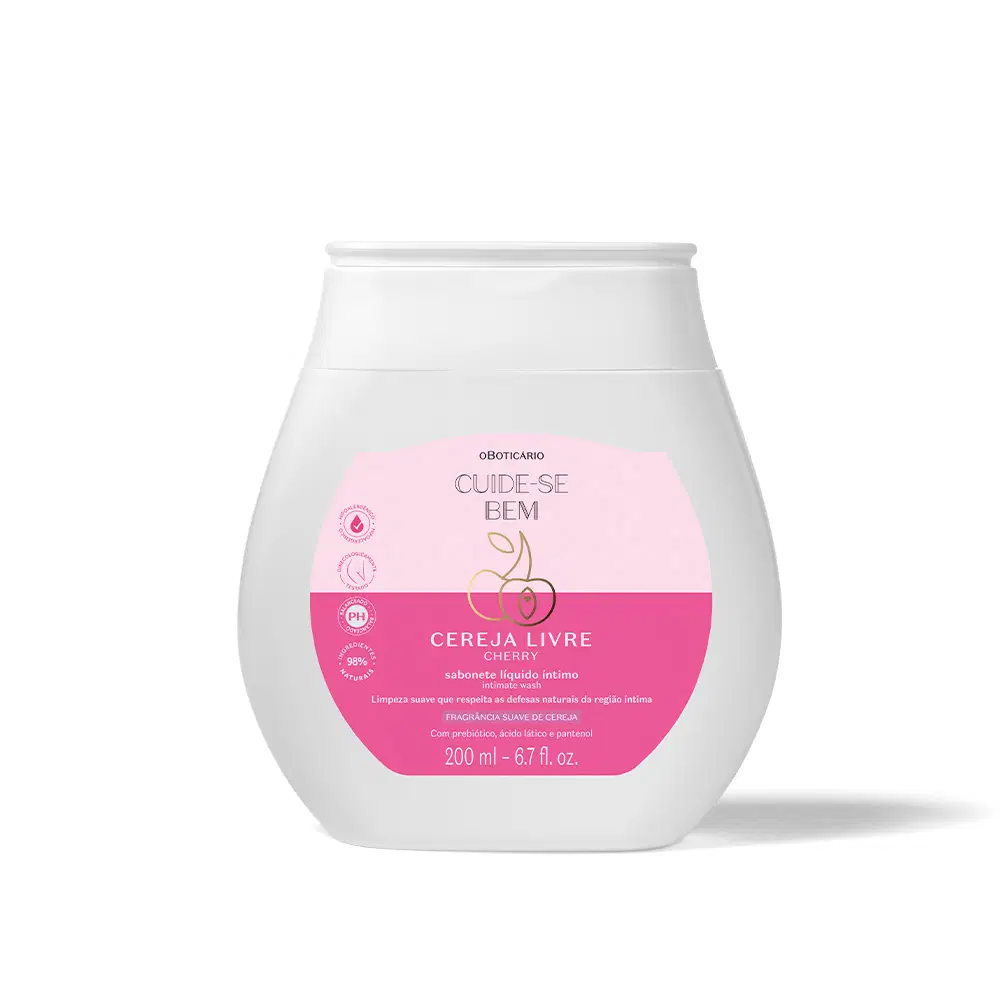 Sabonete Líquido Íntimo Cuide-Se Bem Cereja Livre 200Ml