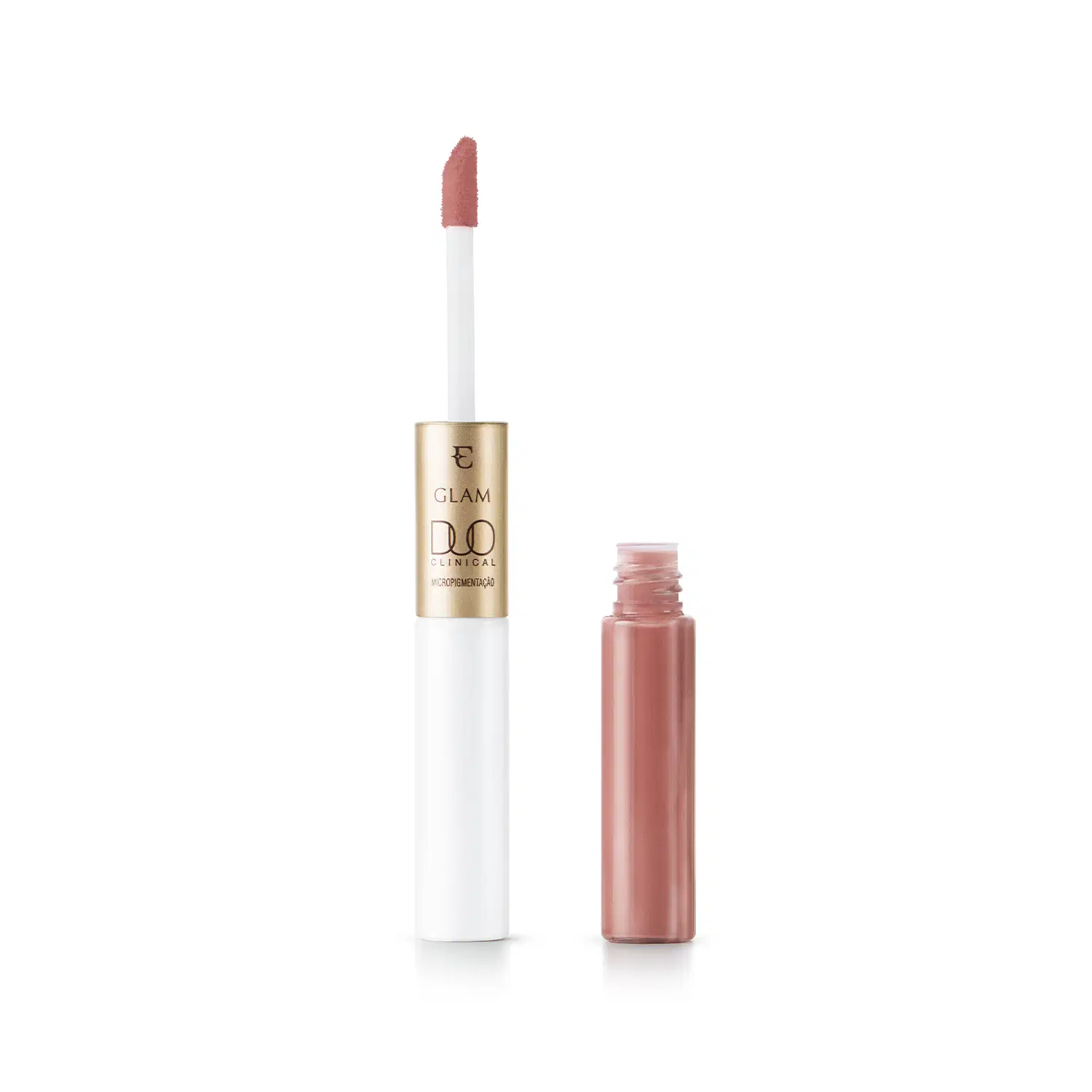Batom Líquido Glam Duo Clinical Micropigmentação Rosado Essencial 3,5G