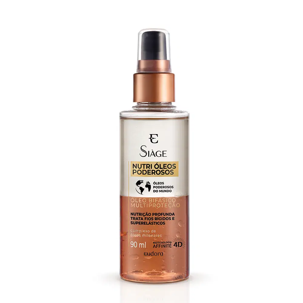 Óleo Bifásico Capilar Siàge Nutri Óleos Poderosos 90Ml