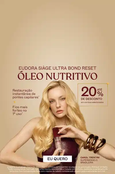 Lançamento Oleo Ultra Bond Reset. Restauração instantânea de pontes capilares.