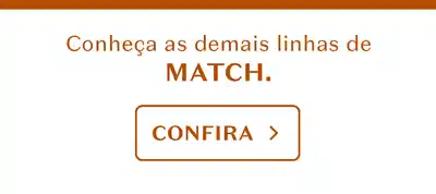 Fundo branco com faixa na cor vinho na parte superior e texto convidando a conhecer as demais linhas de Match.