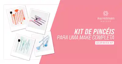 Kits Ana Hickmann Beauty de Pincéis para Maquiagem