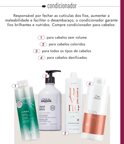 Clique e compre Condicionador para Cabelos em LITRÃO!
