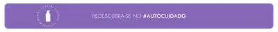 O banner apresenta uma silhueta de produto e o texto "REDESCUBRA-SE NO #AUTOCUIDADO" em fundo roxo.