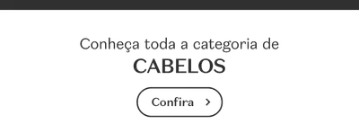 Fundo branco com letras pretas convidando  a conhecer a categoria de cabelos.