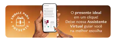 Banner verde que mostra uma mão segurando um celular com a Assistente Virtual. A frase convida a deixar a Assistente Virtual guiar você na melhor escolha.