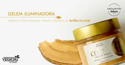 Vegetal do Brasil Céleste Geleia Iluminadora Corporal