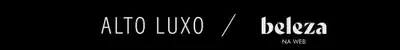 O banner contém o texto "ALTO LUXO / blz" em letras brancas sobre um fundo preto.