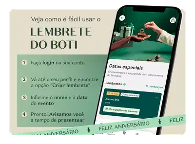O lembrete do Boticário mostra como usar facilmente o aplicativo. Primeiro, faça login na sua conta. Depois, vá até o seu perfil e encontre a opção "Criar lembrete". Informe o nome e a data do evento. Pronto! O aplicativo avisará você na hora certa.