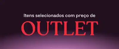 Itens selecionados com preço de OUTLET.