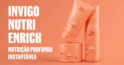 Wella Professionals Invigo Nutri-Enrich apresenta uma linha inovadora de produtos especialmente formulados para nutrir e revitalizar os cabelos secos e desgastados