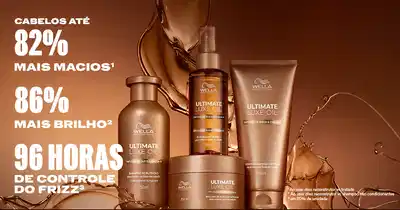 Wella Professionals Ultimate Luxe Oil, uma linha inovadora de produtos projetados para oferecer cuidados capilares luxuosos, combinando nutrição profunda e brilho incomparável.