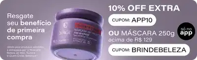 Ganhe 10%OFF só no APP na primeira compra em produtos vendidos e entregues por Beleza na Web, Eudora e Quem Disse Berenice. Cupom: APP10