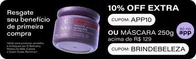 Ganhe 10%OFF só no APP na primeira compra em produtos vendidos e entregues por Beleza na Web, Eudora e Quem Disse Berenice. Cupom: APP10