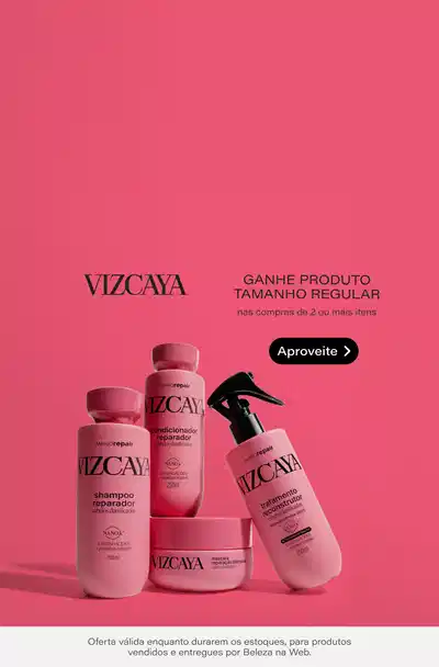 "Ganhe Produto Tamanho Regular" com informação "nas compras de 2 ou mais itens" e botão preto "Apr