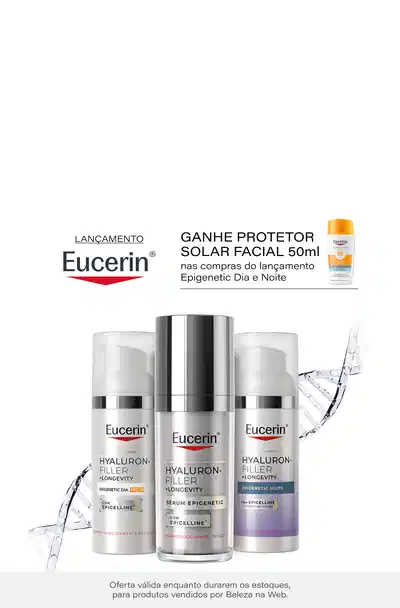 Ganhe Protetor Solar Facial Ultra Fluido 50ml nas compras do lançamento Epigenetic Dia e Noite