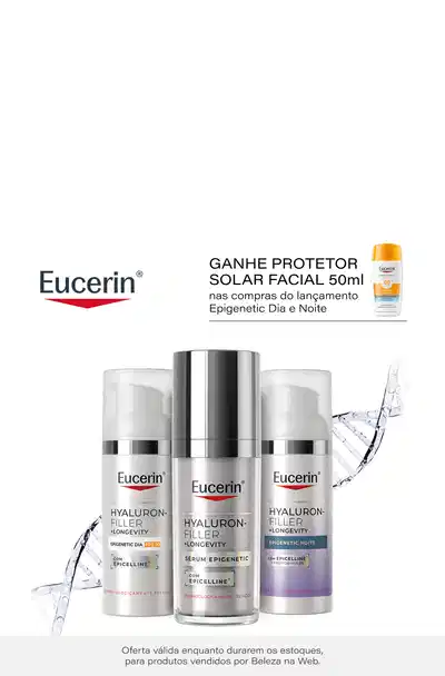 Ganhe Protetor Solar Facial Ultra Fluido 50ml nas compras do lançamento Epigenetic Dia e Noite